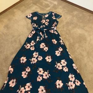 Beautiful teal boho dress STITCH FIX